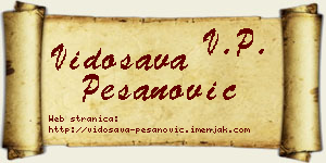 Vidosava Pešanović vizit kartica